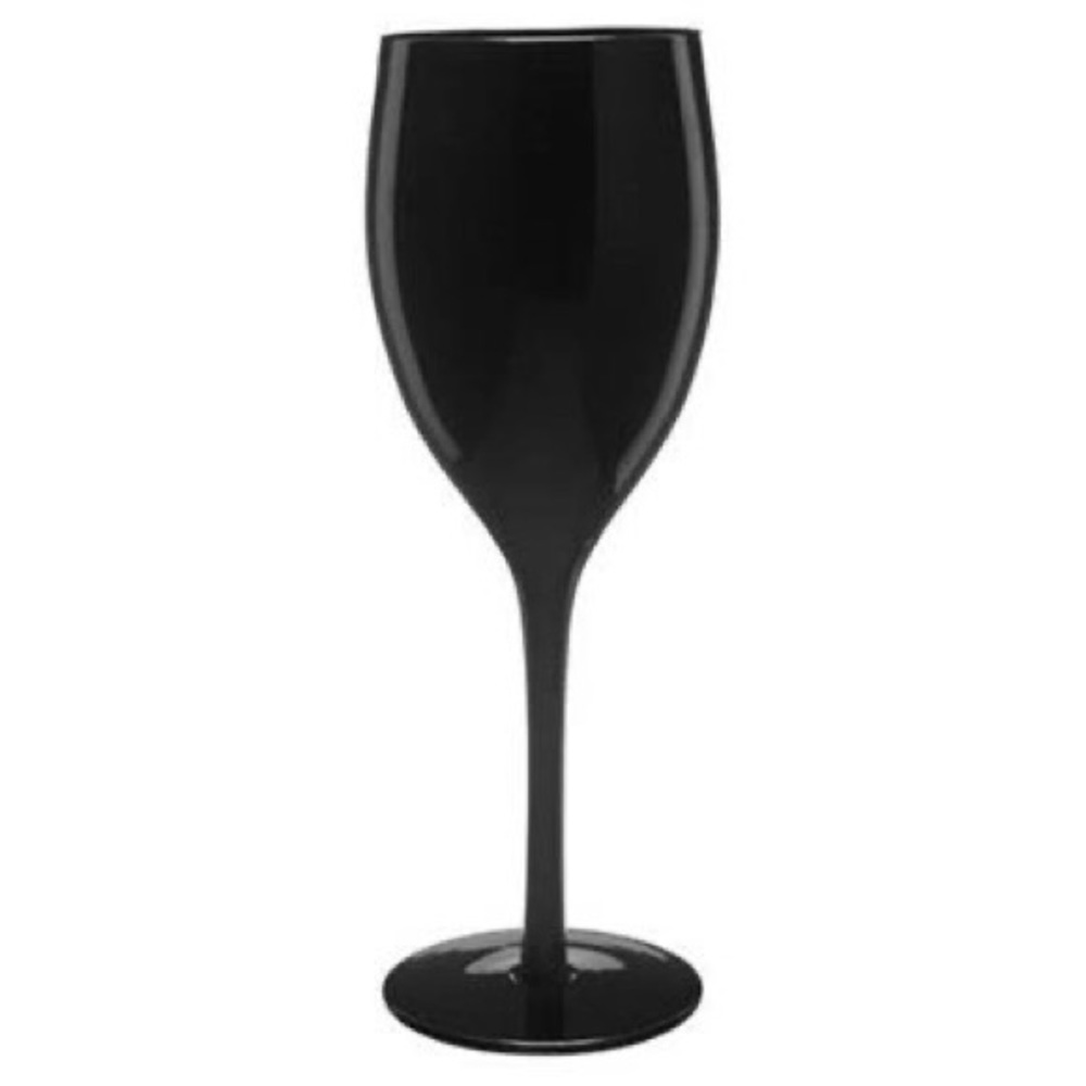 Black wine glasses